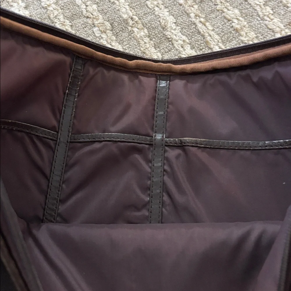 Lam brown leather
